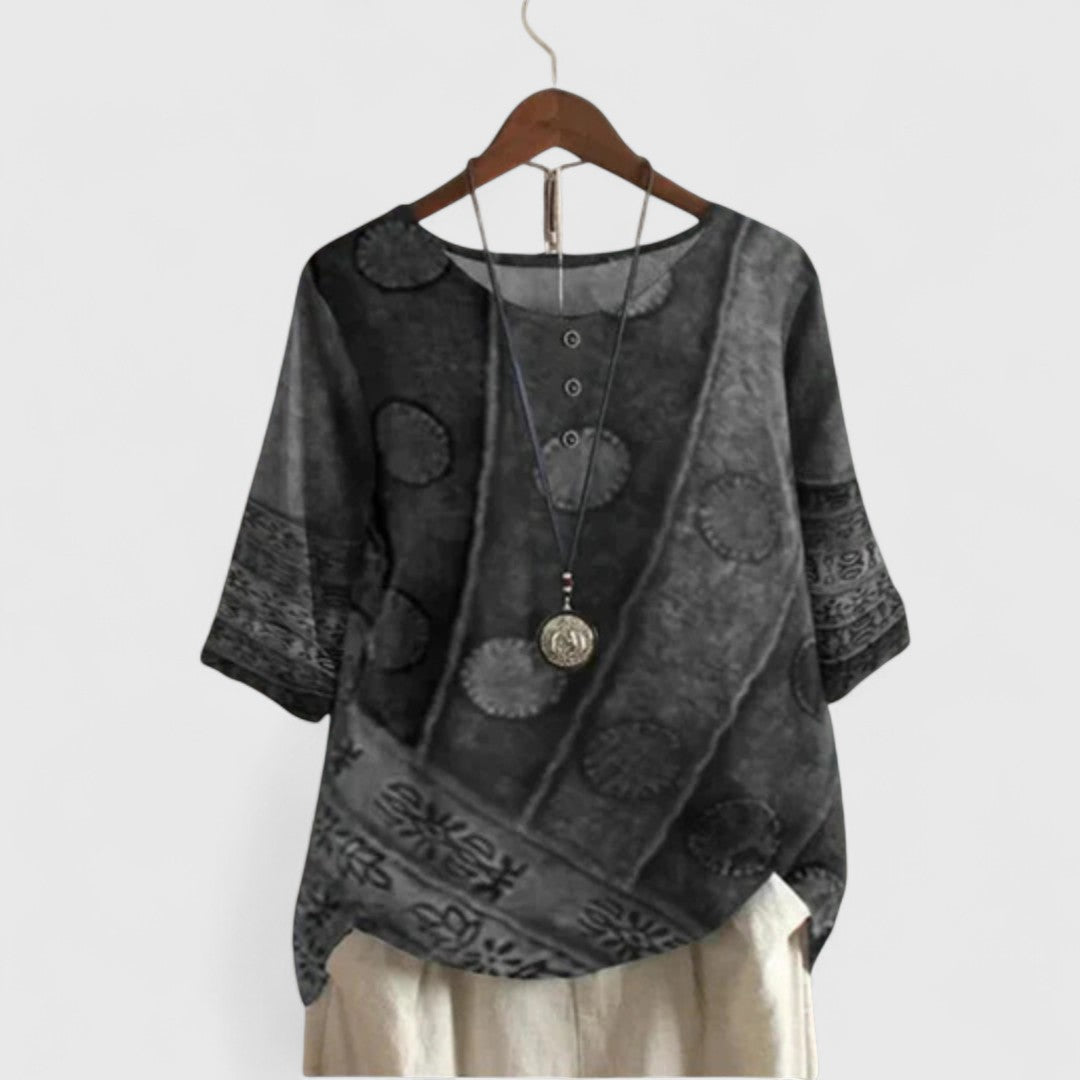 Jenna | Patchwork Bohemian Top