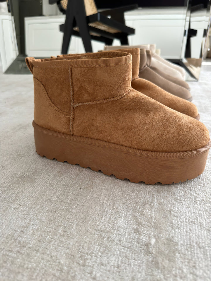 Alwilda | Platform Ankle Boots Pull-On Style