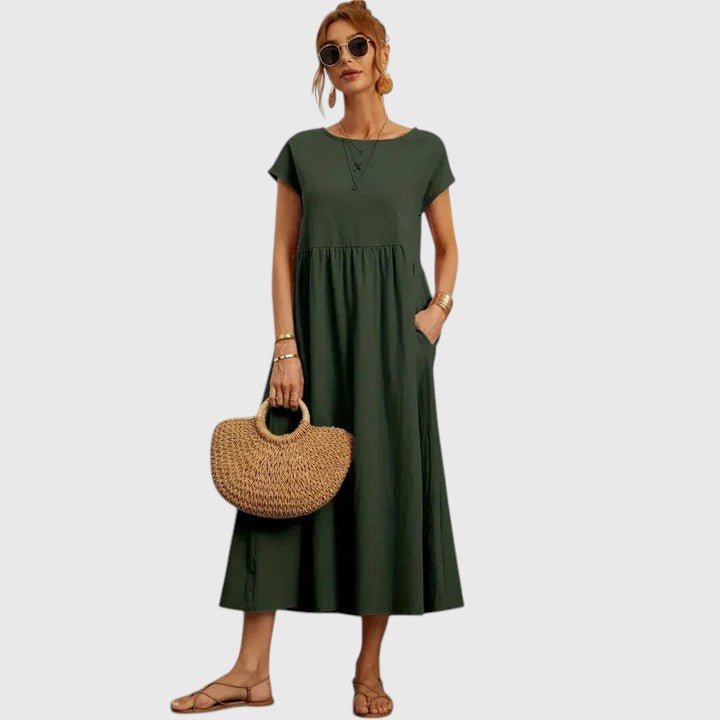 Mariana | Relaxed Empire Waist Midi Dress