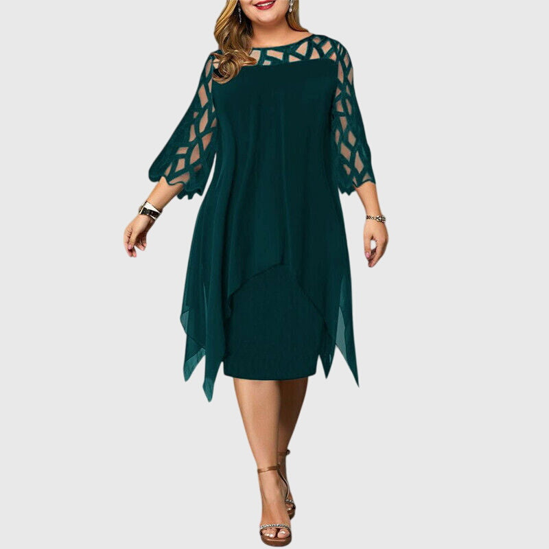 Lorelei | Plus Size Dresses with Lace Sleeves