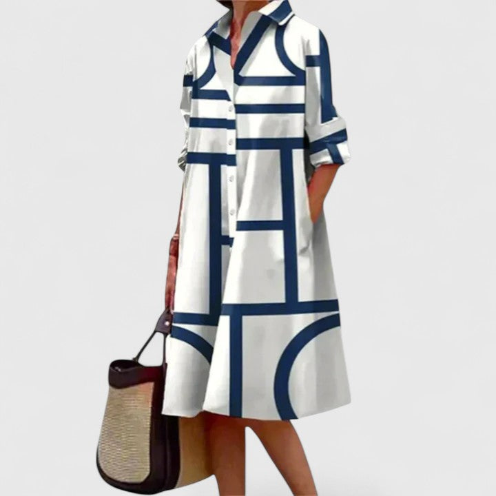 Athaliah | Polka Dot Collar Dress