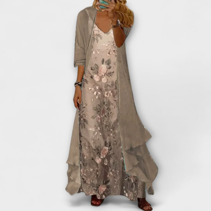 Aubree | Two-Piece Maxi Dress Set
