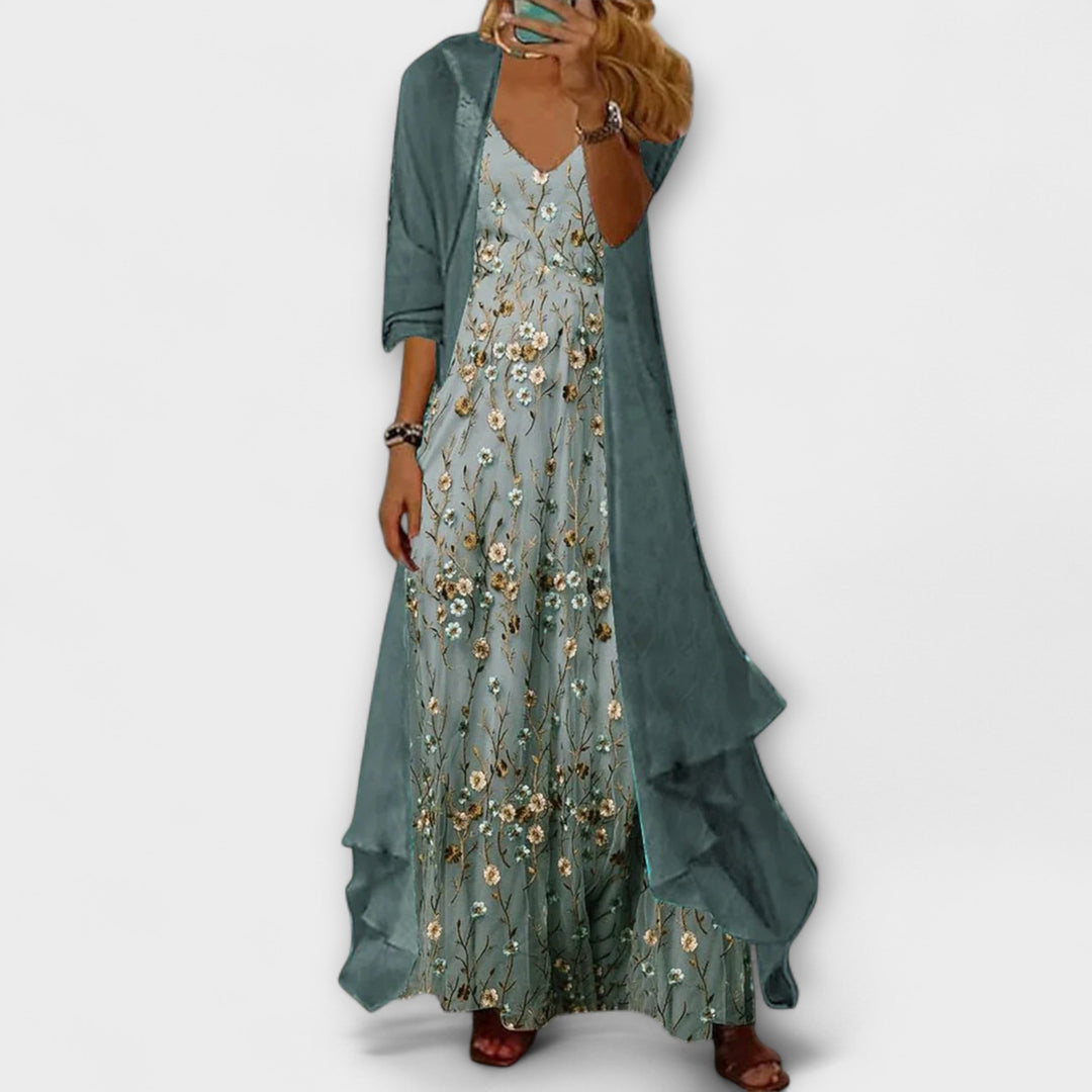 Aubree | Two-Piece Maxi Dress Set