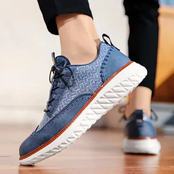 Arlen | Low-Top Woven Panel Sneakers