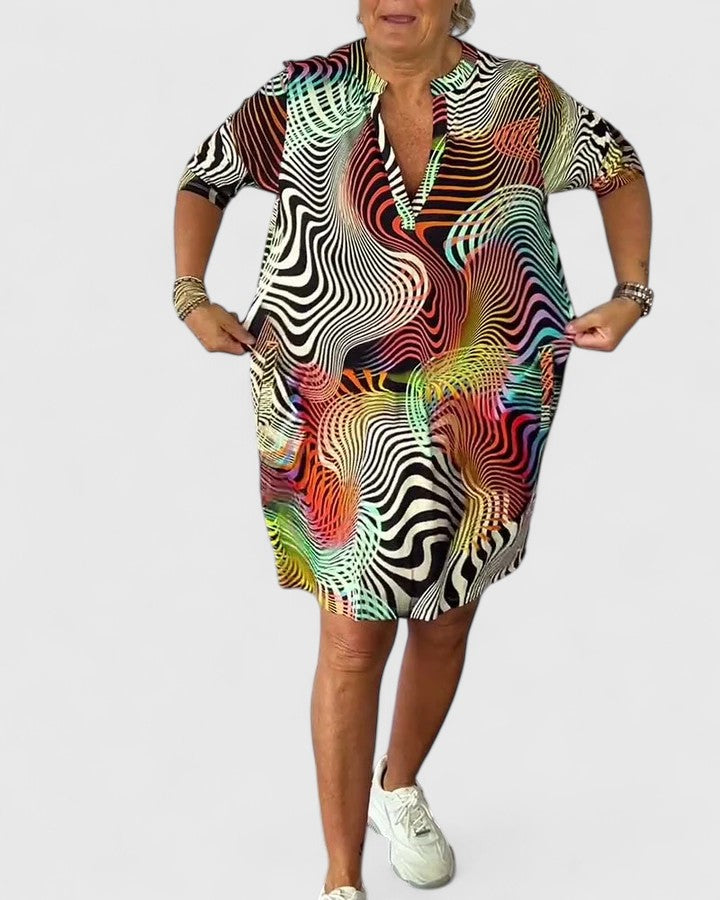 Brittany | Minimalist V-Neck Dress