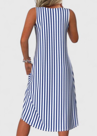 Anahid | Stripe Sleeveless Summer Dress