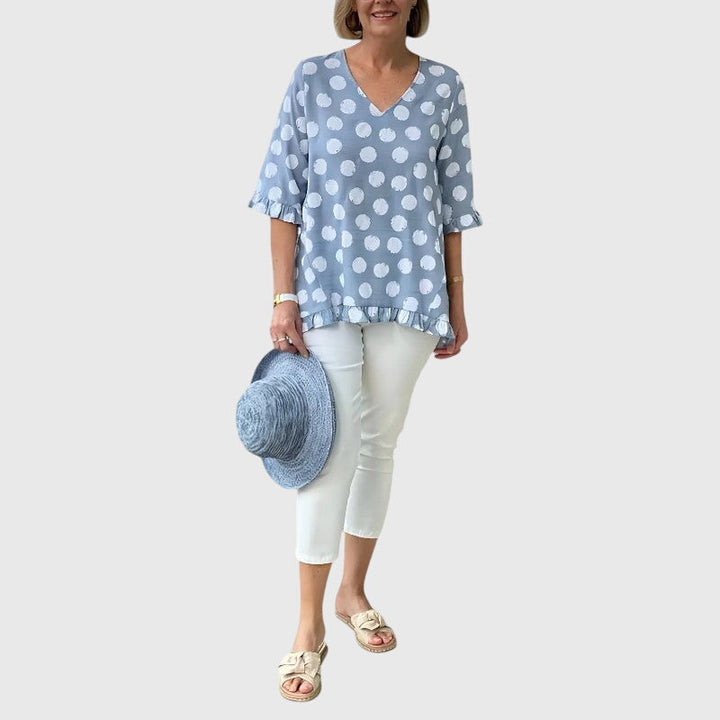 Isla | Blue Everyday Blouse