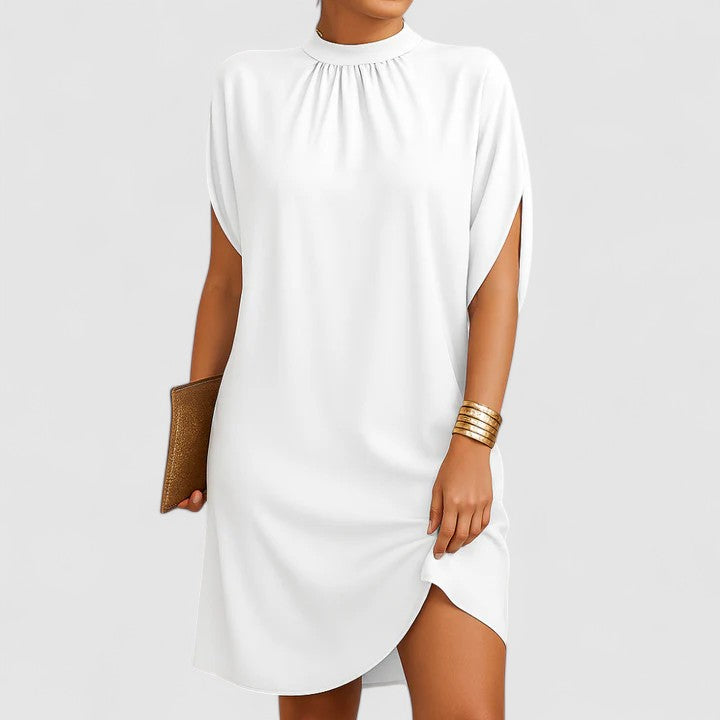 Gretchen | Sophisticated Ruched Midi Dress