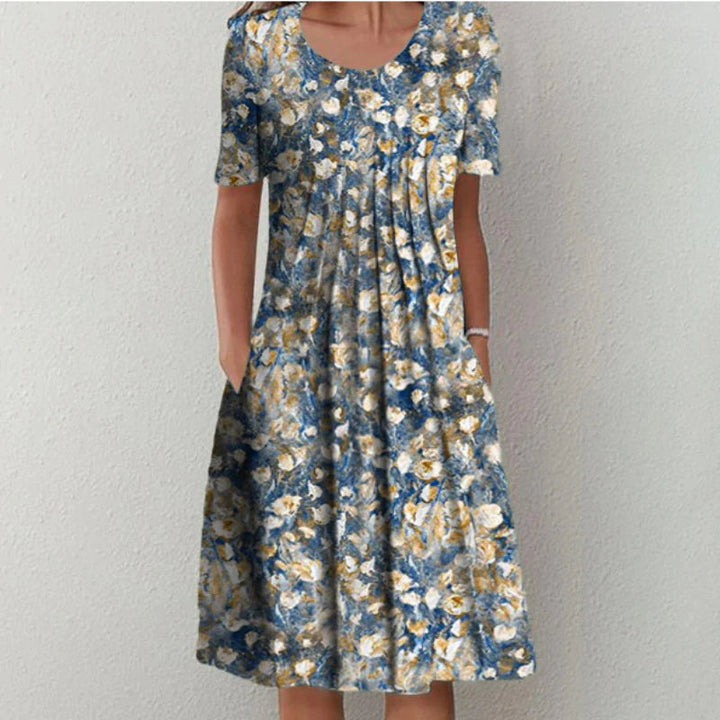 Aisha | Floral Print Midi Dress
