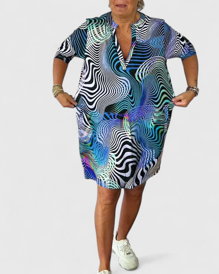 Brittany | Minimalist V-Neck Dress
