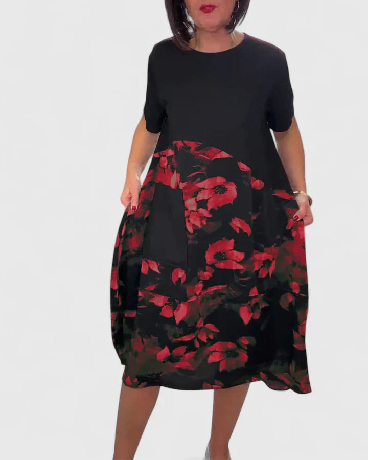 Elna | Soft Round-Neck Dress