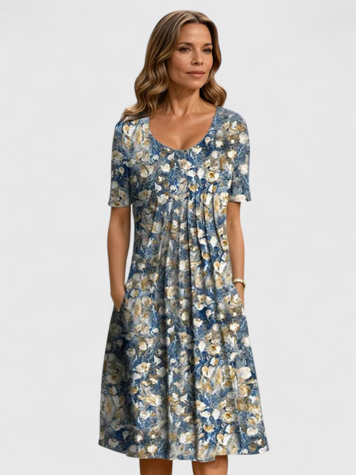 Aliya | Elegant Flowing Midi Dress