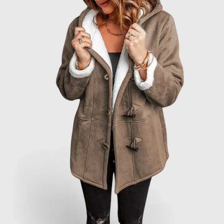 Krista | Hooded Sherpa-Lined Winter Coat