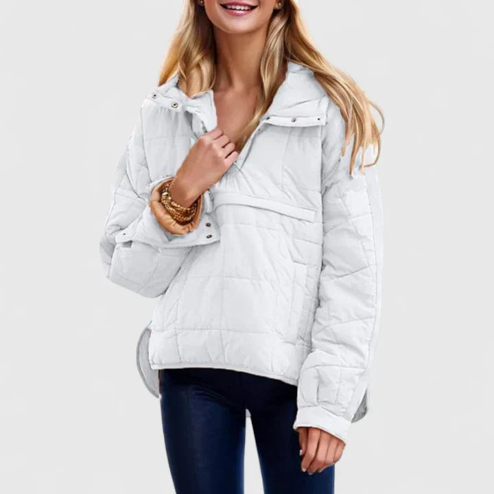 Pepper | Quilted Pullover Puffer Jacket with Pocket