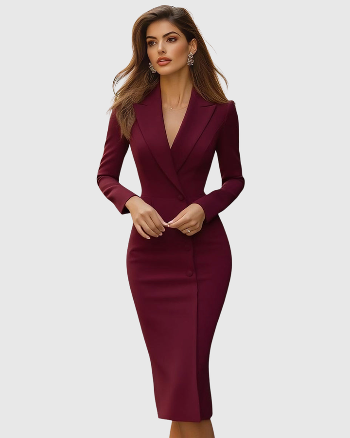 Corinne | Tailored Blazer Midi Dress
