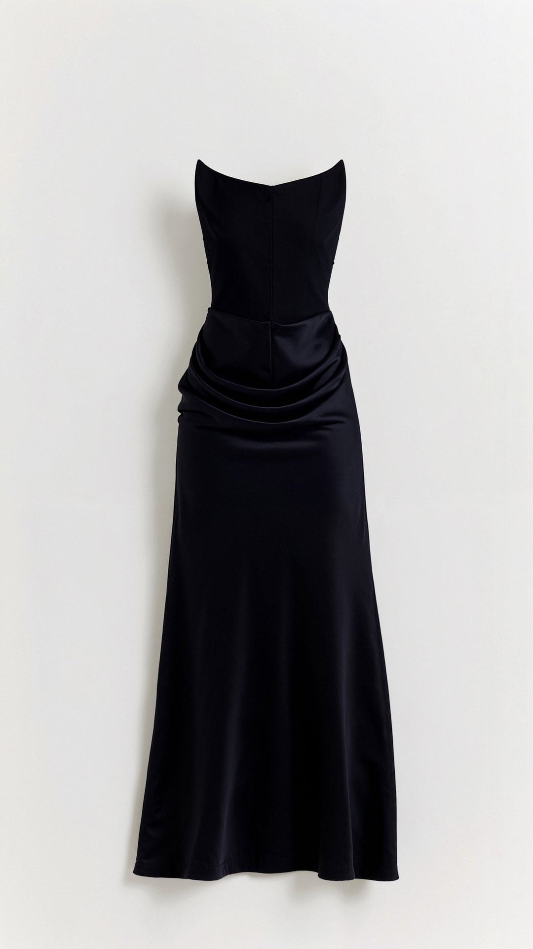 Lyra | Strapless Satin Corset Maxi Dress
