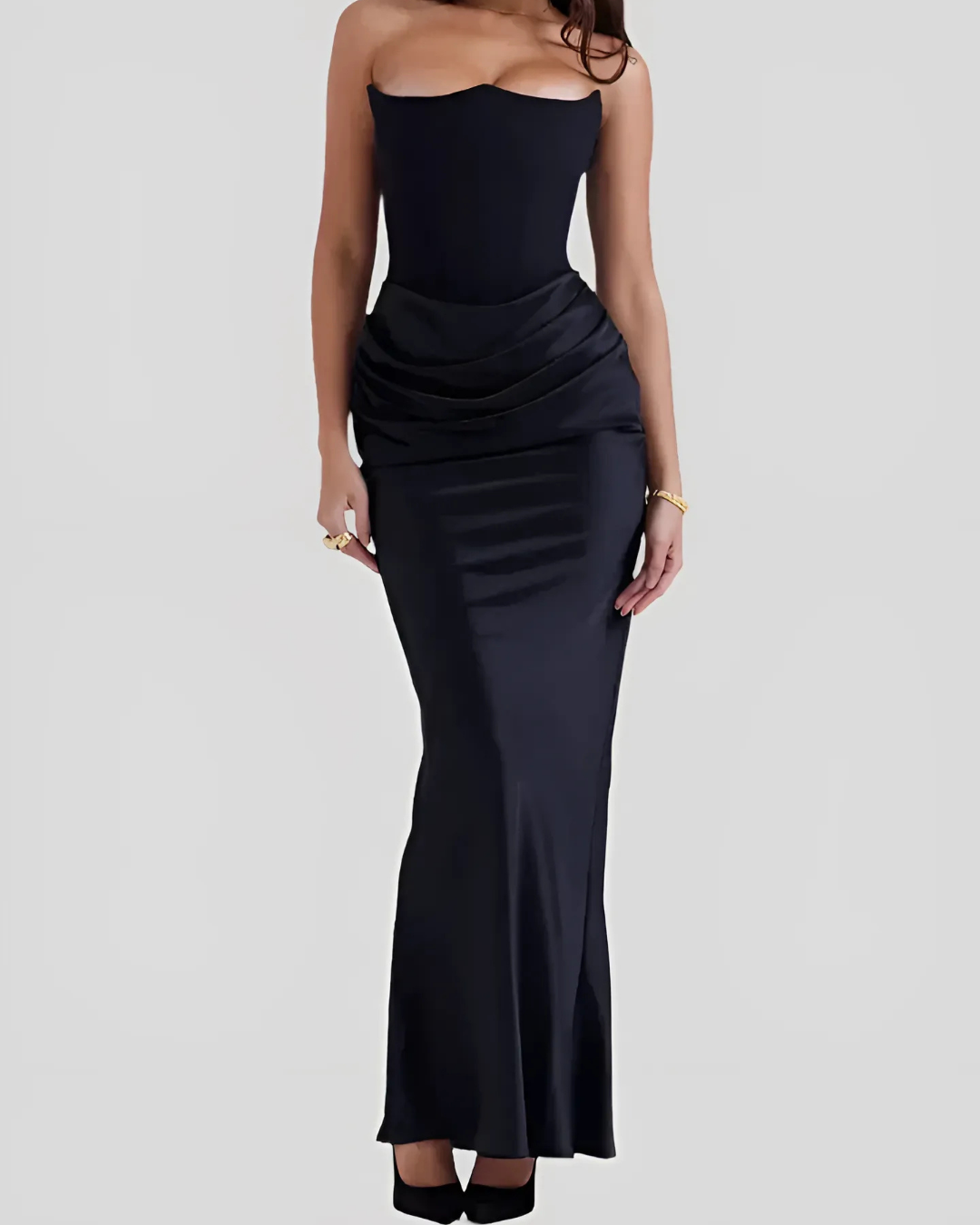 Anasiya | Draped Maxi Formal Dress