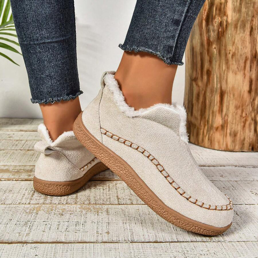 Jocelyn | Faux Fur Lined Slip-On Ankle Boots