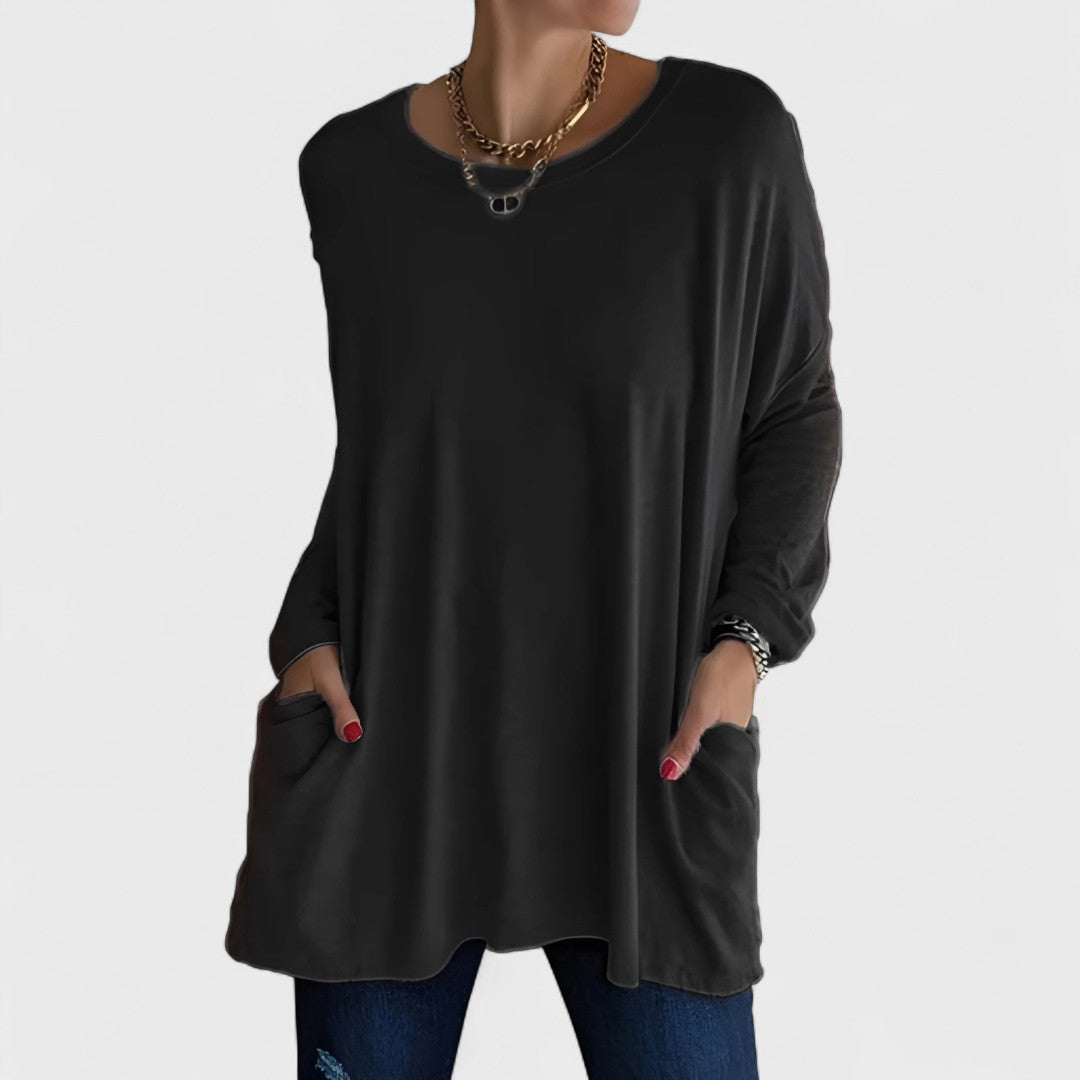 Elyse | Long Sleeve Relaxed Top