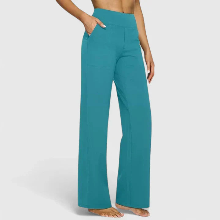 Callista | Wide Leg Pants with Side Pockets