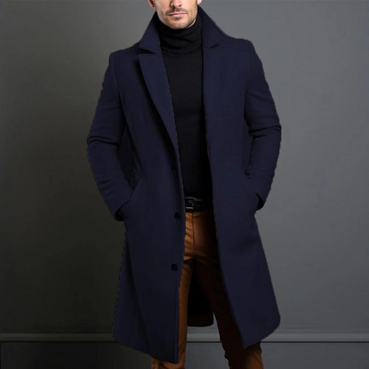 Victor | Classic Lapel Long Coat