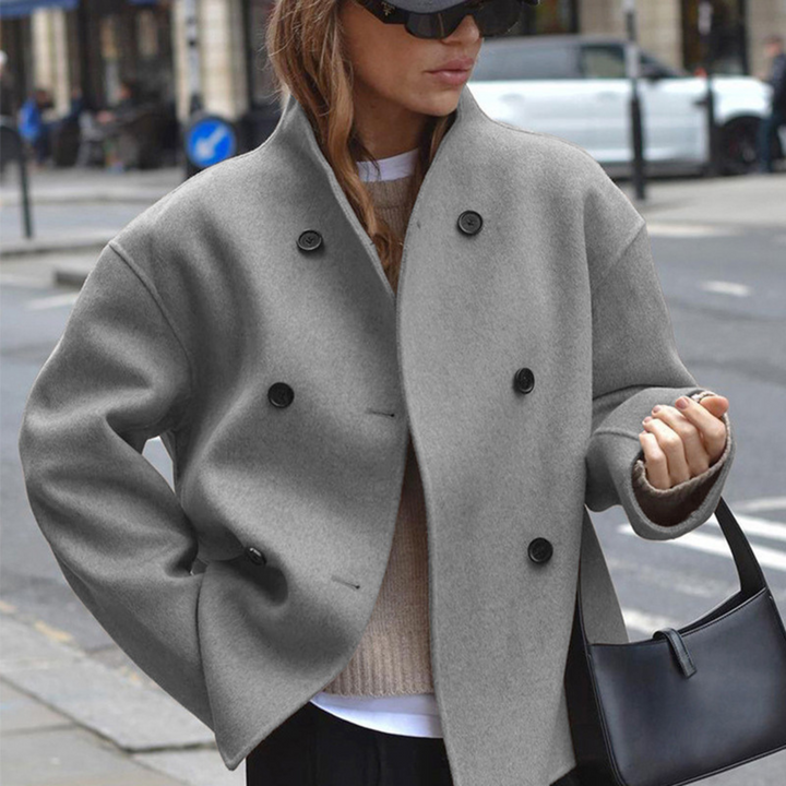 Briallen | Stand Collar Sleeve Coat