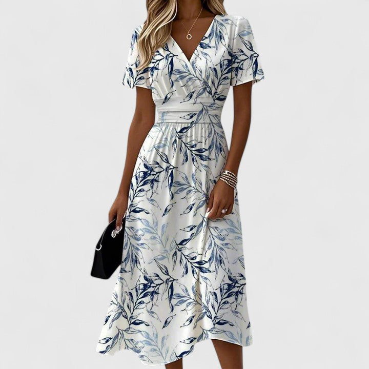 Devorah | Elegant Wrap Midi Dress