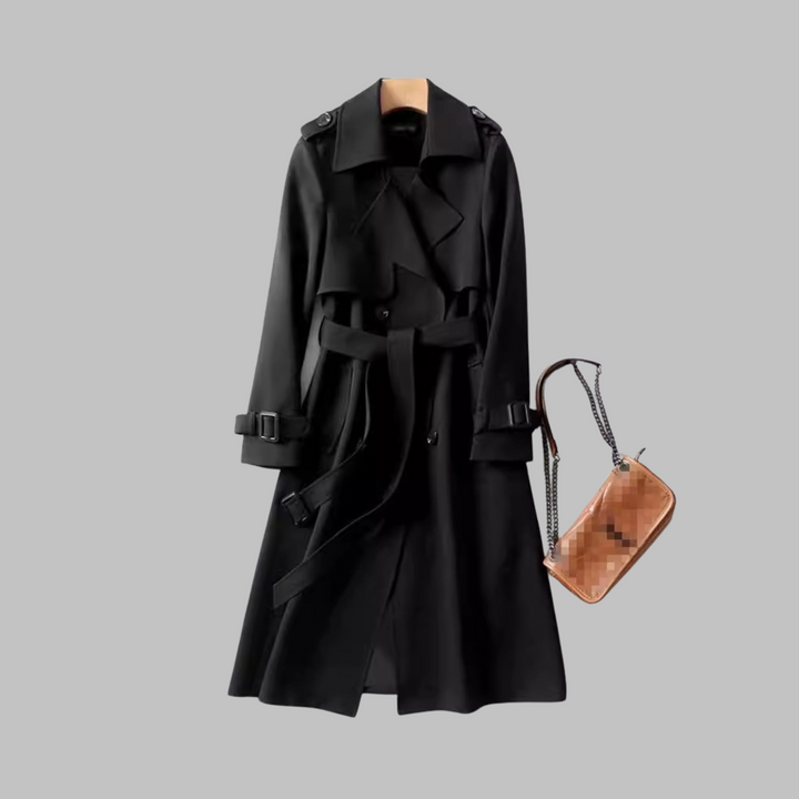 Anatolia | Belted Trench Coat with Lapel Collar