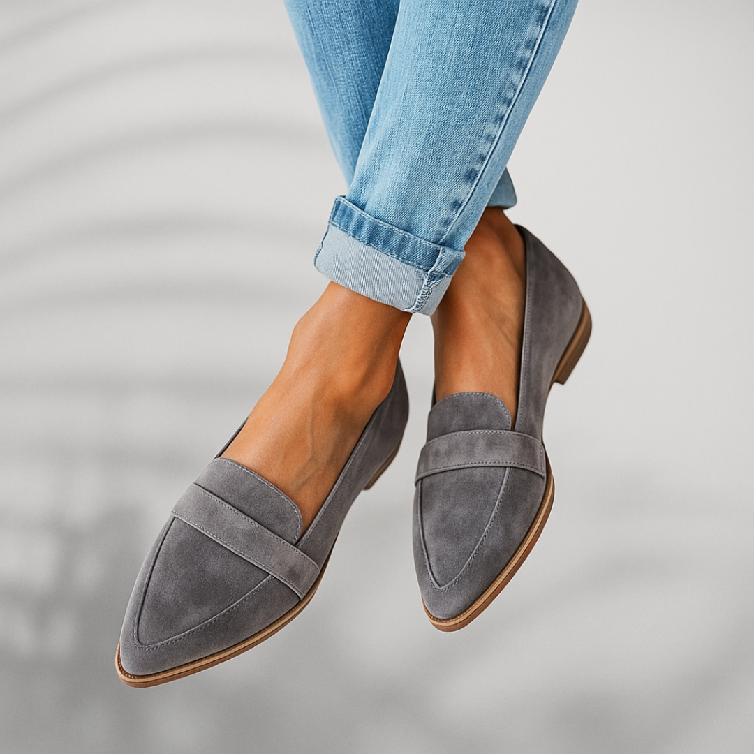 Enrica | Pointed Toe Slip-On Loafers
