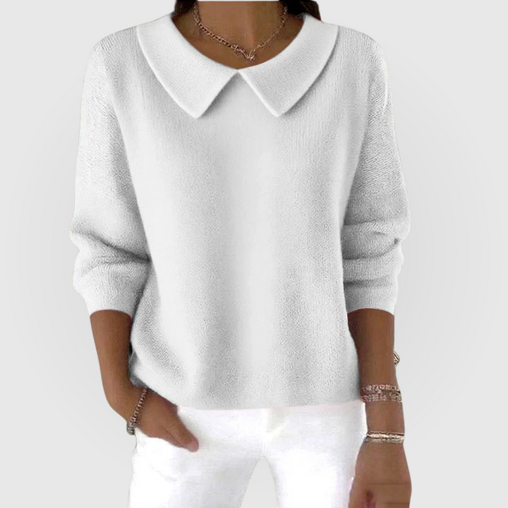 Andromeda | Collared Long Sleeve Pullover Sweater