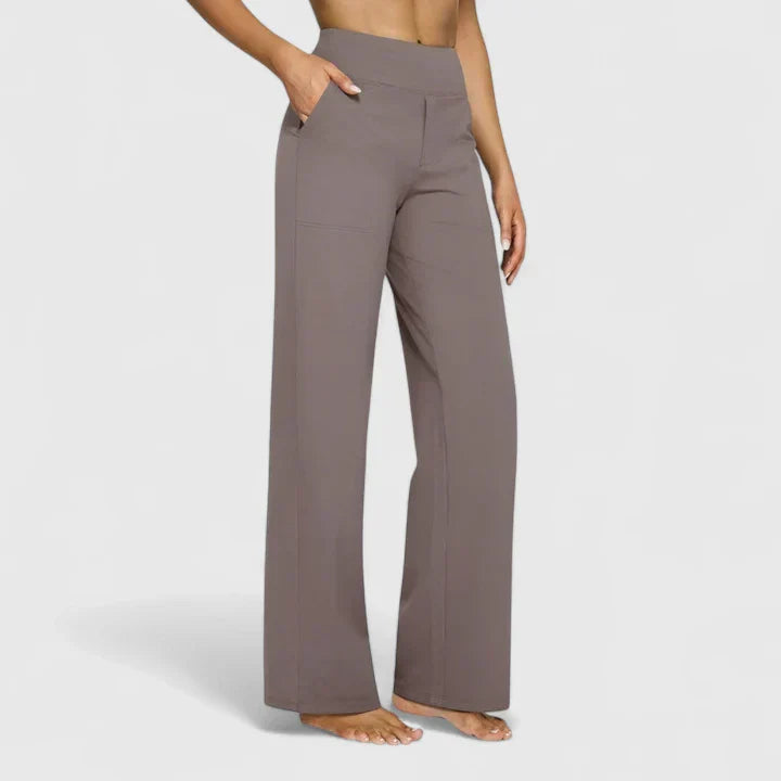 Callista | Wide Leg Pants with Side Pockets