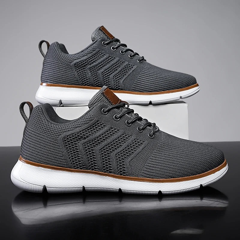 Andrey | Knit Upper Lace-Up Sneakers