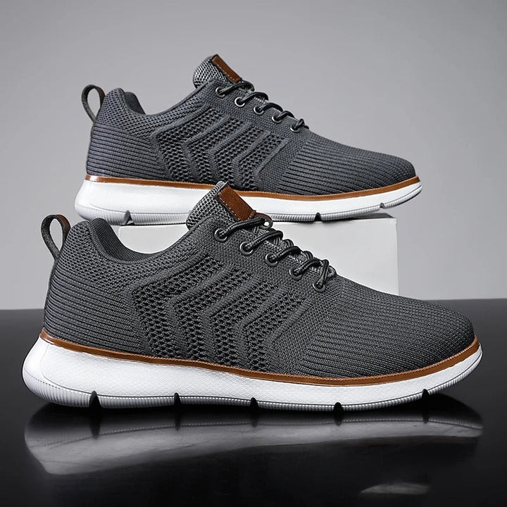 Andrey | Knit Upper Lace-Up Sneakers