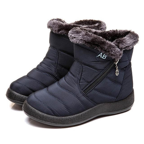 Maite | Faux Fur Ankle Boots with Zipper