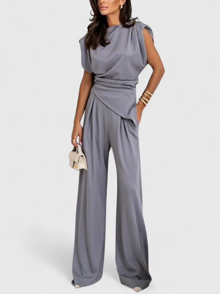 Linda | Sleeveless Top Pants Set