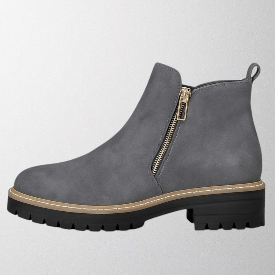 Veda | Side Zip Chelsea Boots with Chunky Sole