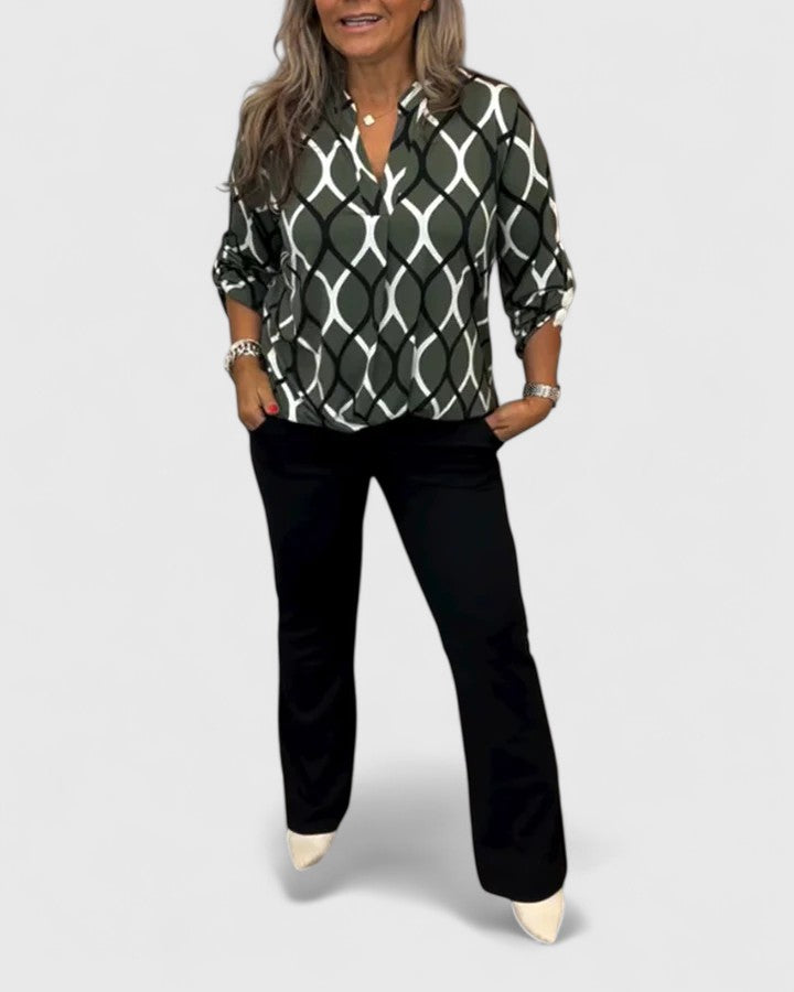 Anneliese | Graphic Print Blouse