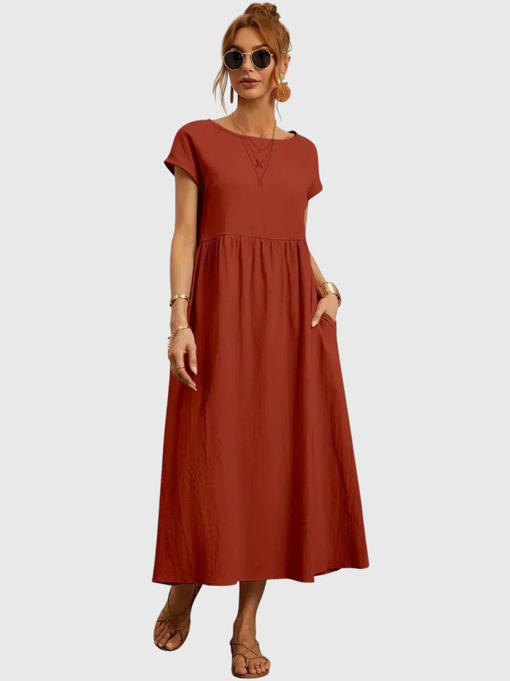 Juno | Casual Midi Dress with Pockets