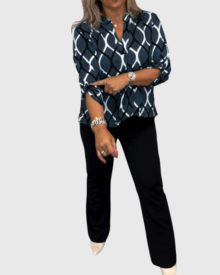 Beverly | Casual Geometric Blouse