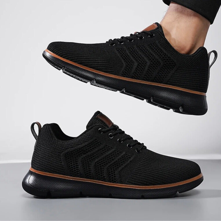 Andrey | Knit Upper Lace-Up Sneakers