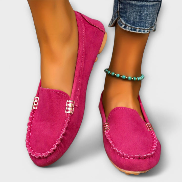 Karis | Slip-On Loafers with Stitched Detail