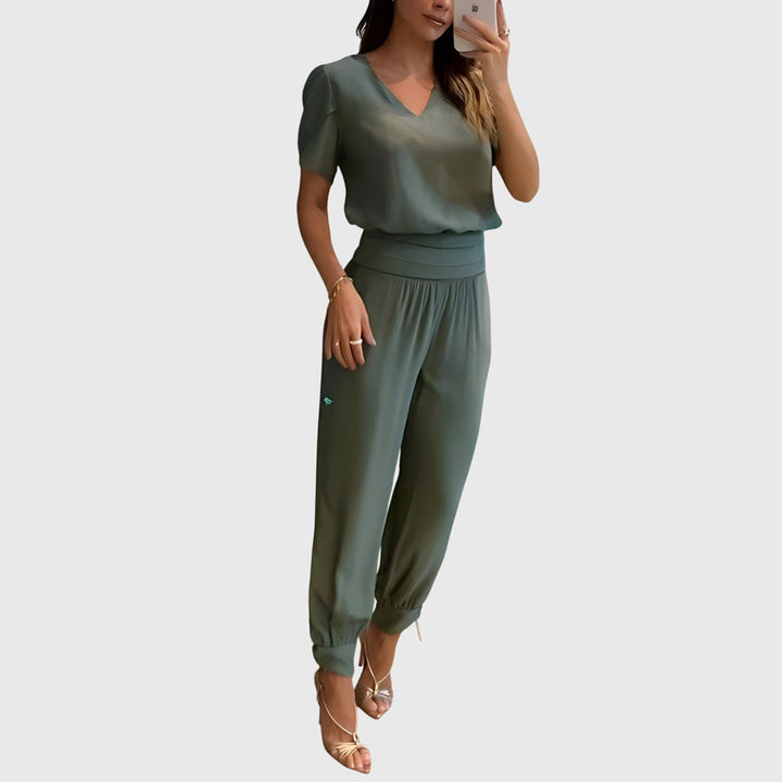 Brenda | Elegant Blouse Pants Set