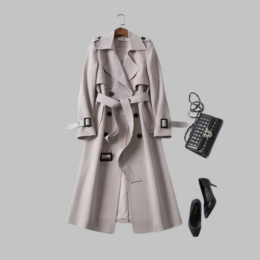Anatolia | Belted Trench Coat with Lapel Collar