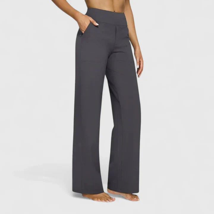 Callista | Wide Leg Pants with Side Pockets