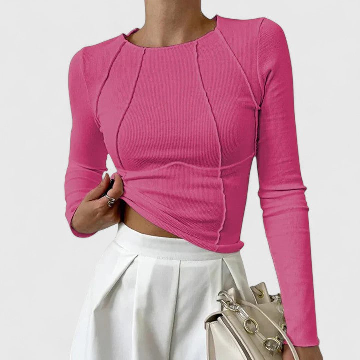 Dina | Fitted Long Sleeve Top