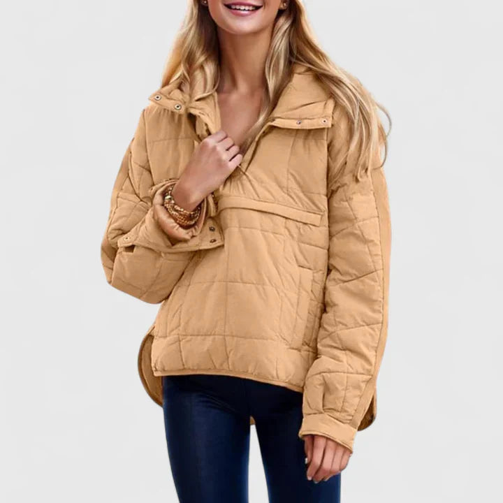 Pepper | Quilted Pullover Puffer Jacket with Pocket