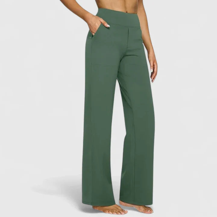 Callista | Wide Leg Pants with Side Pockets