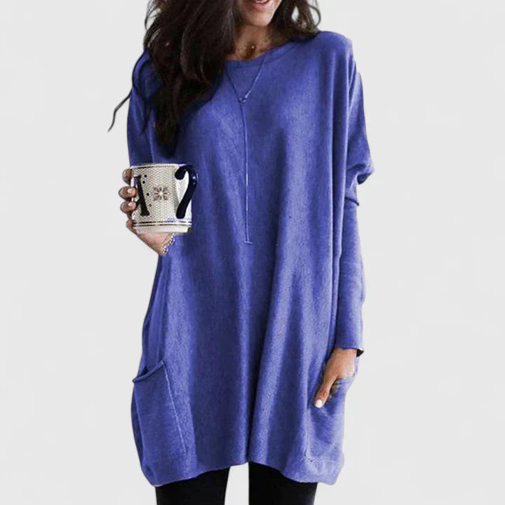 Kalliope | Relaxed Tunic Sweater with Pockets