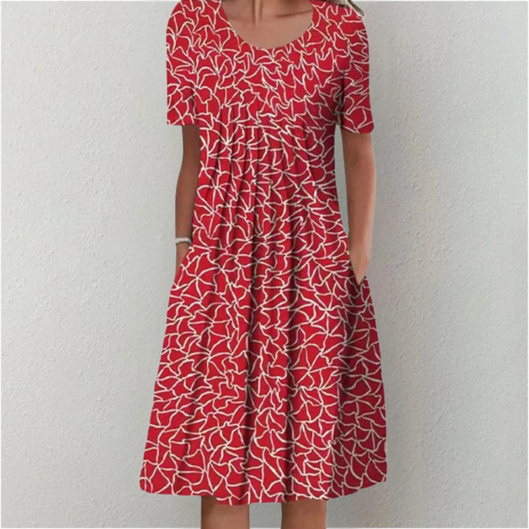 Aisha | Floral Print Midi Dress