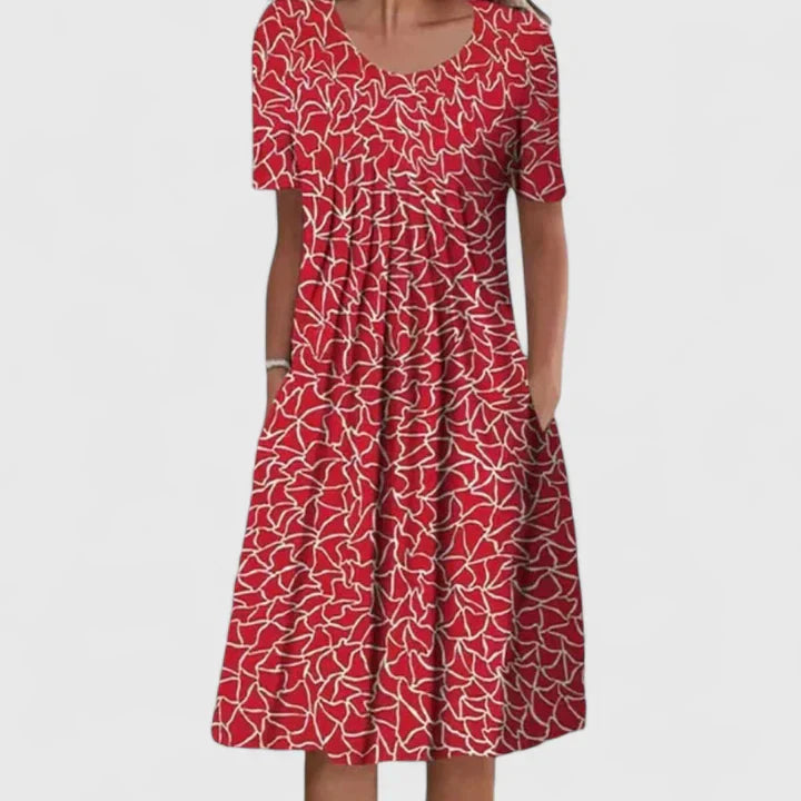 Aisha | Floral Print Midi Dress